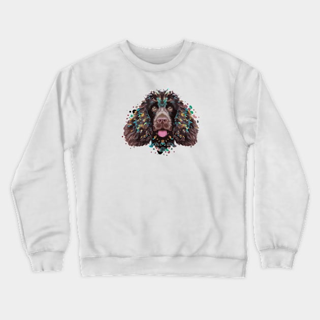 American Water Spaniel Dog Crewneck Sweatshirt by Furrban